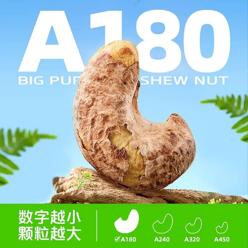 猫超臻选爆卖80w+越南A180紫皮腰果罐装轻盐大颗粒每日坚果零 - 缩略图3