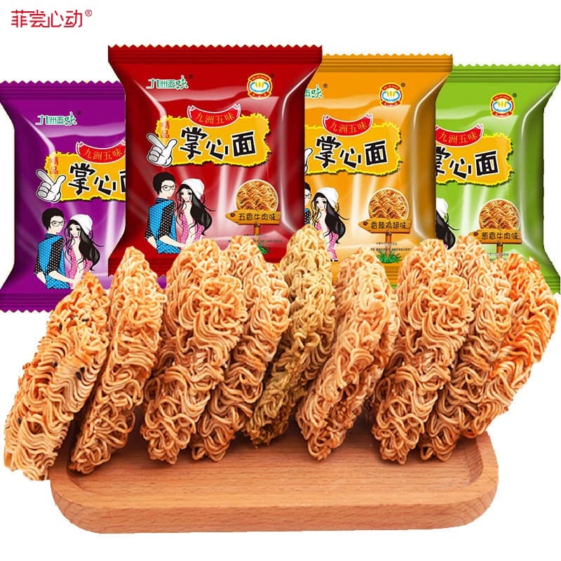 菲尝心动掌心脆干脆面450g混合整箱装怀旧小吃零食休闲方便面零食 - 缩略图2