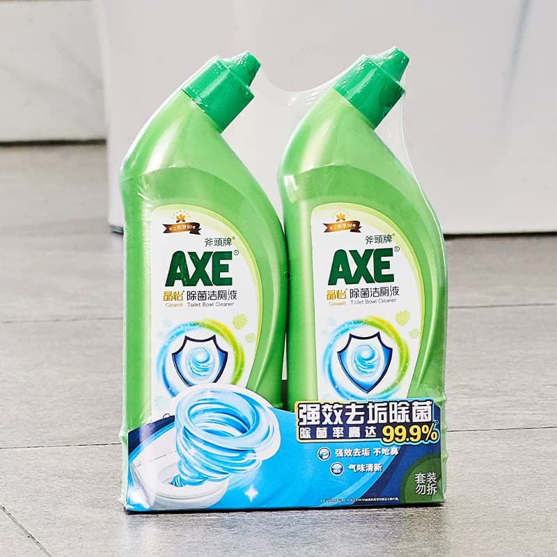 AXE/斧头牌强力去污洁厕液500g*2气味清新挂壁均匀99.9%除菌* - 缩略图4