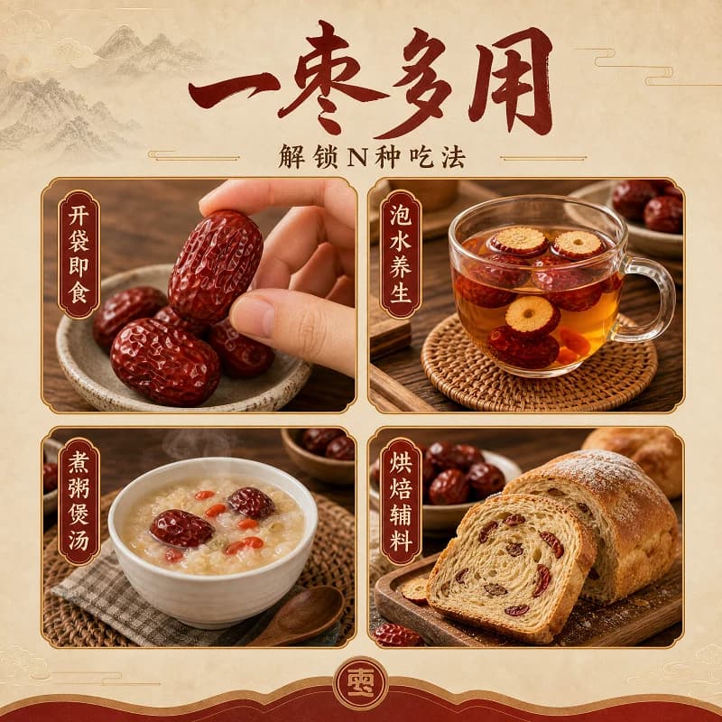 无核红枣新疆新产大果红枣特产优质去核大枣免洗即食干货泡水煲汤 - 缩略图5