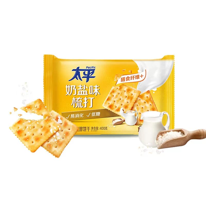 太平梳打饼干奶盐味健康零食低糖苏打美味易消化咸味 - 缩略图5