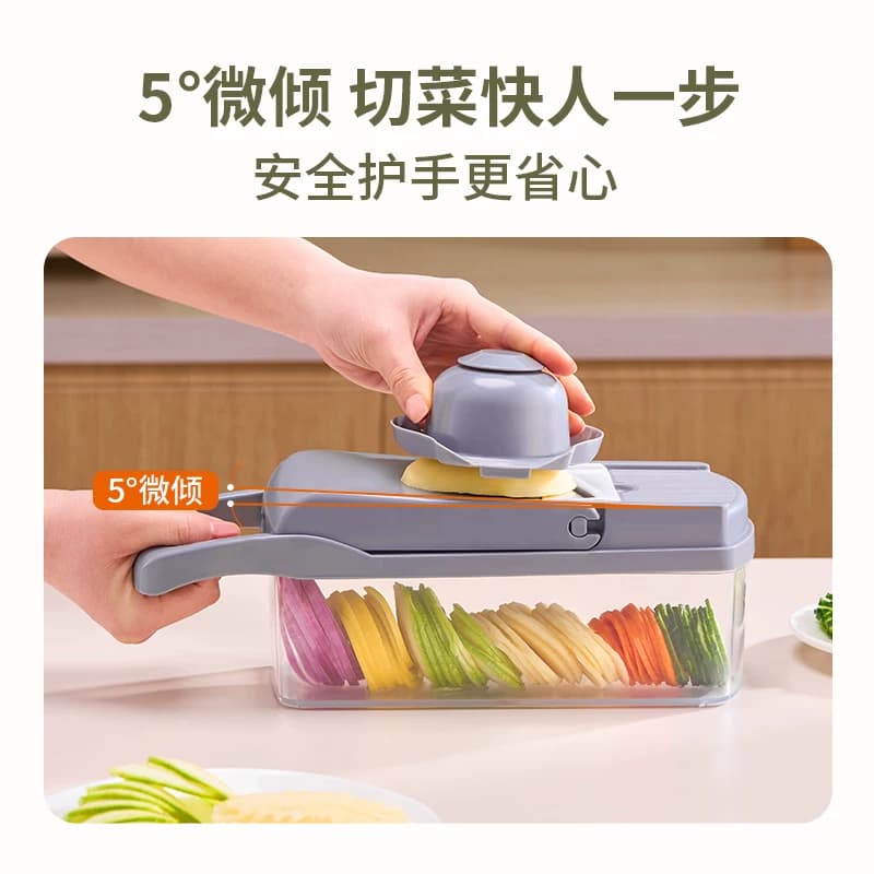 捷安玺切丁神器多功能切菜器厨房家用切片切块土豆丝擦丝器刨丝器 - 缩略图3