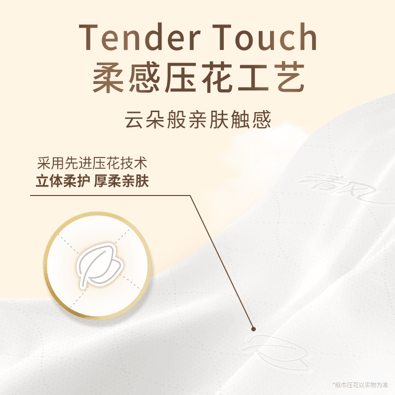 【加大M码】清风悬挂式抽纸巾320抽4层餐巾纸卫生纸大包家用厕纸 - 缩略图4