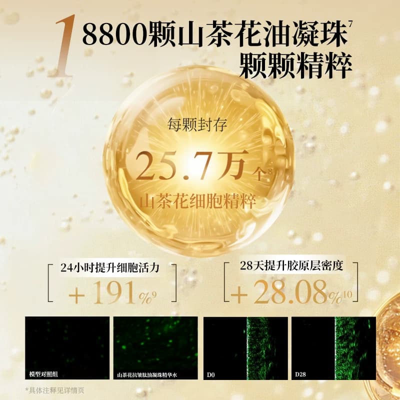 【七夕礼物】林清轩山茶花抗皱紧致油凝珠小金珠精华油水乳套装 - 缩略图5