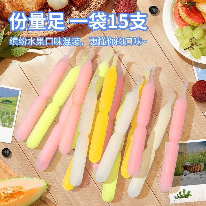 喜之郎夏日奇冰脆脆冰630g*1袋15支果冻碎碎棒冰零食冰冻饮料夏天 - 缩略图5