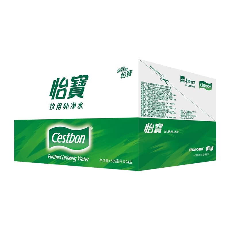 【下拉有秒杀价】怡宝饮用水纯净水非矿泉水555ml*24瓶整箱装水 - 缩略图3