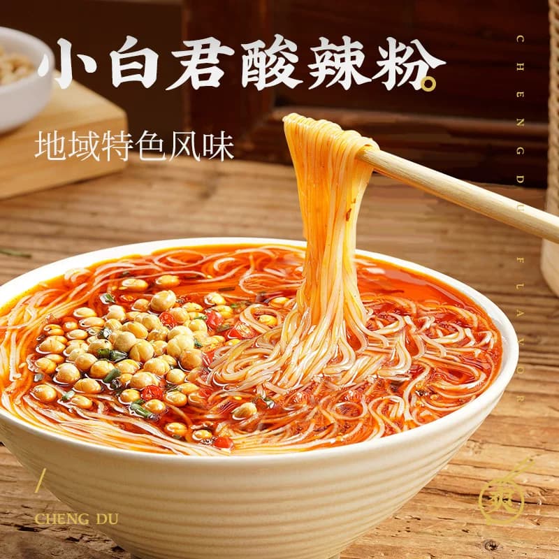 白家陈记小白君重庆酸辣粉速食425g*1提方便面小吃食品酸辣爽口 - 缩略图2