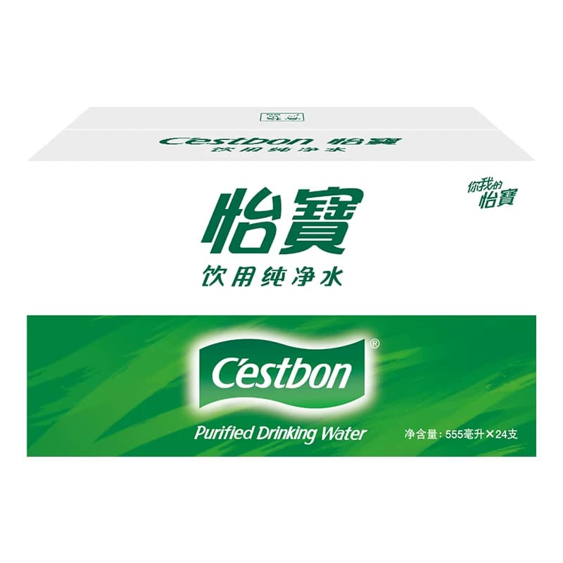 【下拉有秒杀价】怡宝饮用水纯净水非矿泉水555ml*24瓶整箱装水 - 缩略图4