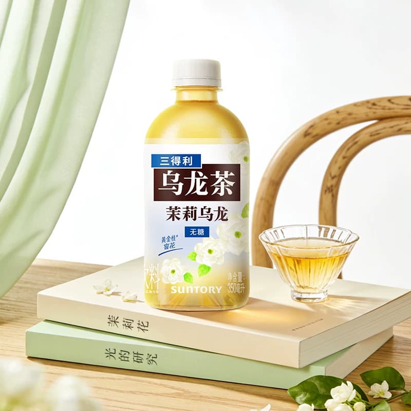 三得利无糖原味茉莉乌龙茶350ml*6瓶便携装 - 缩略图3