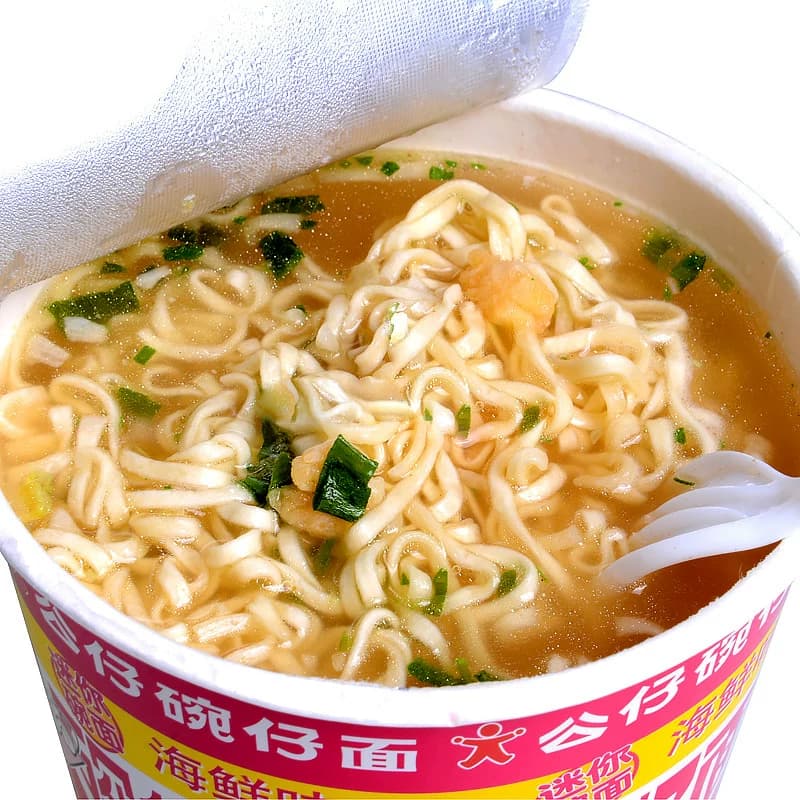 公仔面碗仔面方便面迷你海鲜味劲道泡面拉面加班夜宵泡面 - 缩略图4