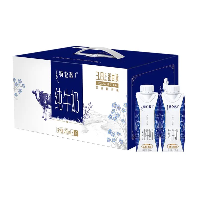 特仑苏纯牛奶全脂利乐梦幻盖250ml*16包【5月产】 - 缩略图2