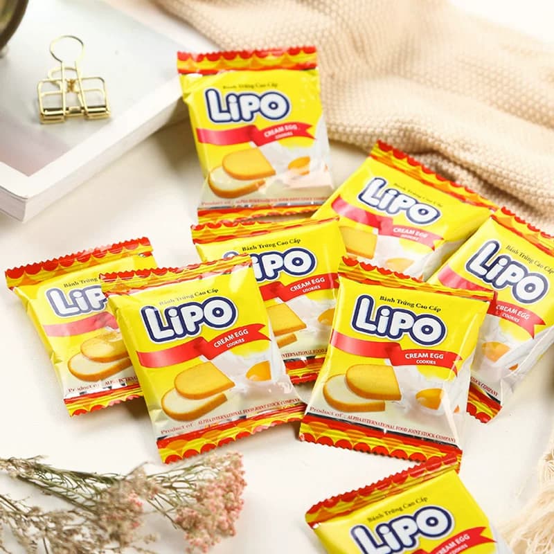 进口越南Lipo奶油原味面包干饼干网红零食礼包小吃早餐送礼干蛋糕 - 缩略图4