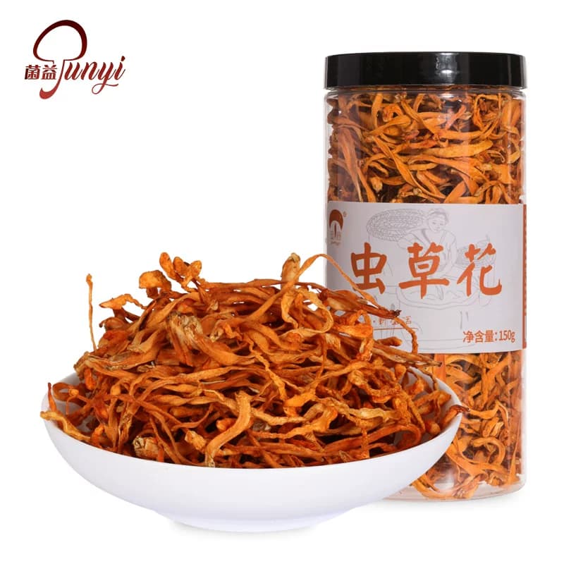菌益 虫草花干货精选新鲜孢子头北金蛹虫草正品精品罐装 煲汤材料 - 缩略图2