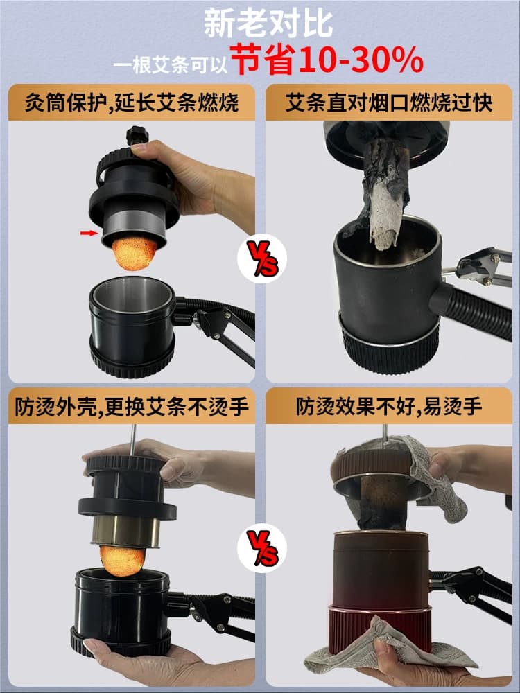 【久医师】艾灸架家用立式折叠悬灸排烟架艾灸仪器一体机无烟新款 - 缩略图4