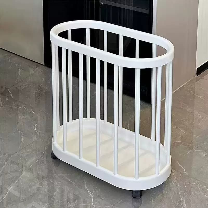家用脏衣篮防水浴室瑜伽垫健身器材收纳筐窄缝脏衣篓带轮子zd - 缩略图5