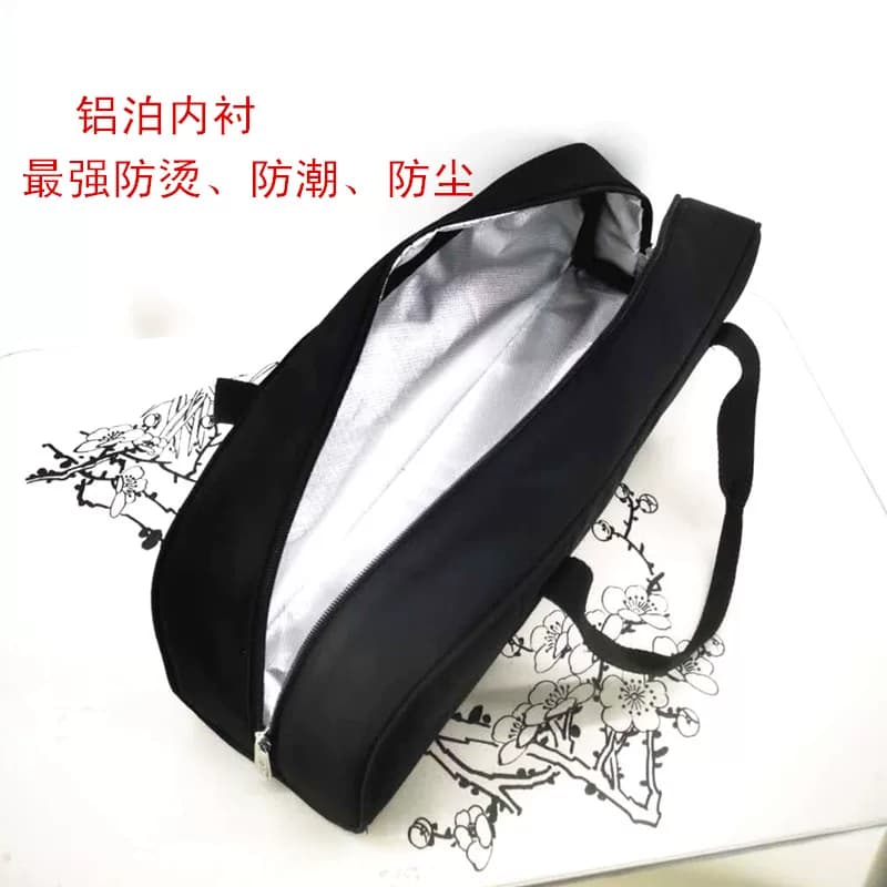 简约电卷发棒收纳包黑色防水防烫便携跟妆包化妆师盯妆包剧组婚礼 - 缩略图4