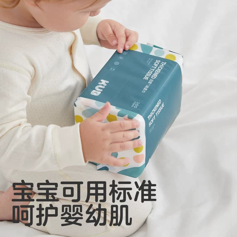KUB可优比婴儿绵柔巾手口屁宝宝干湿两用纸巾新生婴幼儿非棉柔巾 - 缩略图3