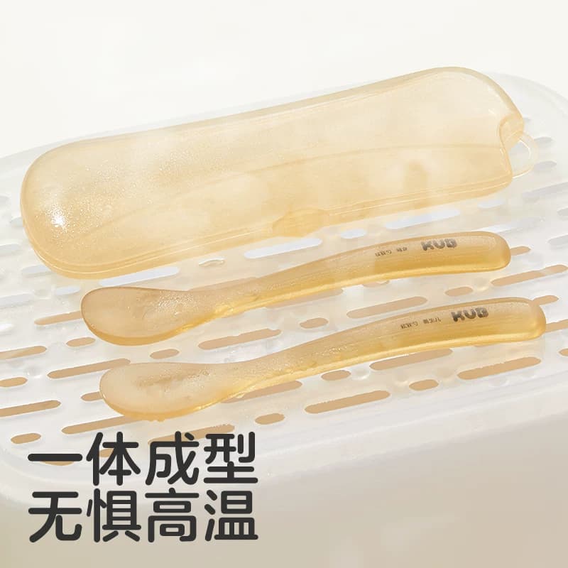 KUB可优比婴儿勺子宝宝硅胶软勺新生儿喂水学吃饭训练儿童辅食勺 - 缩略图5