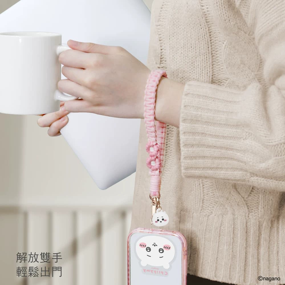 chiikawa吉伊卡哇手机挂绳公仔吊饰编织手腕款手机绳手机链挂件背夹防丢绳挂链女2026新款斜挎可背精致高级感 - 缩略图2