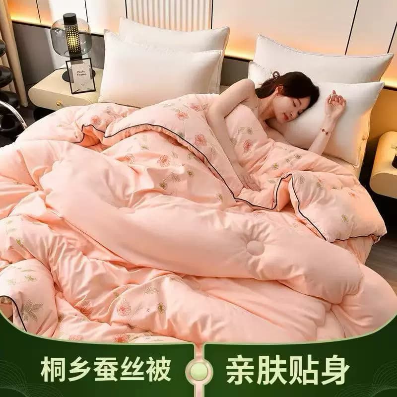 正品蚕丝被桑蚕丝被春秋被加厚冬被双人保暖被芯空调被子10 - 缩略图2
