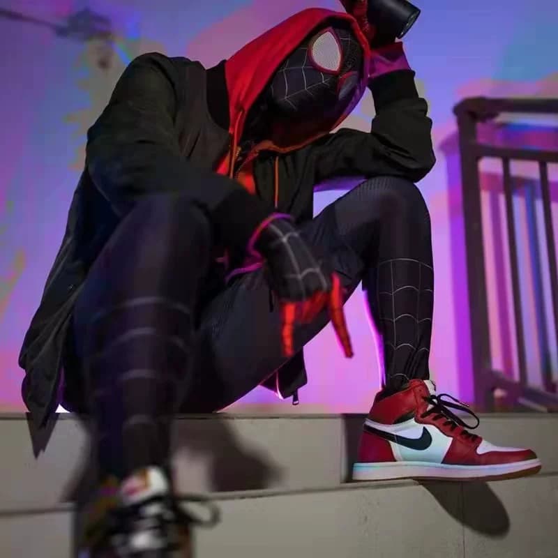 蜘蛛侠紧身连体衣成人儿童迈尔斯漫展cos服平行宇宙cosply服装男 - 缩略图2