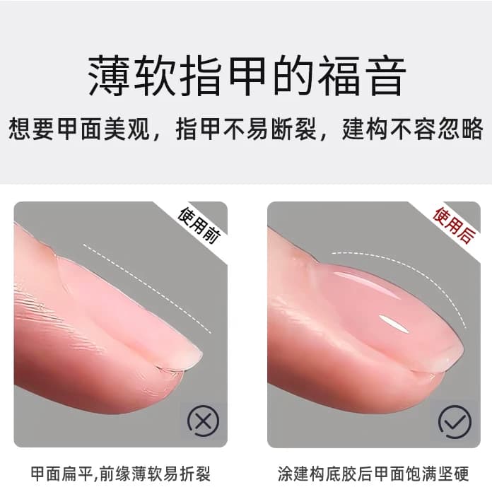 SIKI美甲无痛建构底胶塑型流平建构加固胶光疗指甲油胶持久美甲店 - 缩略图3