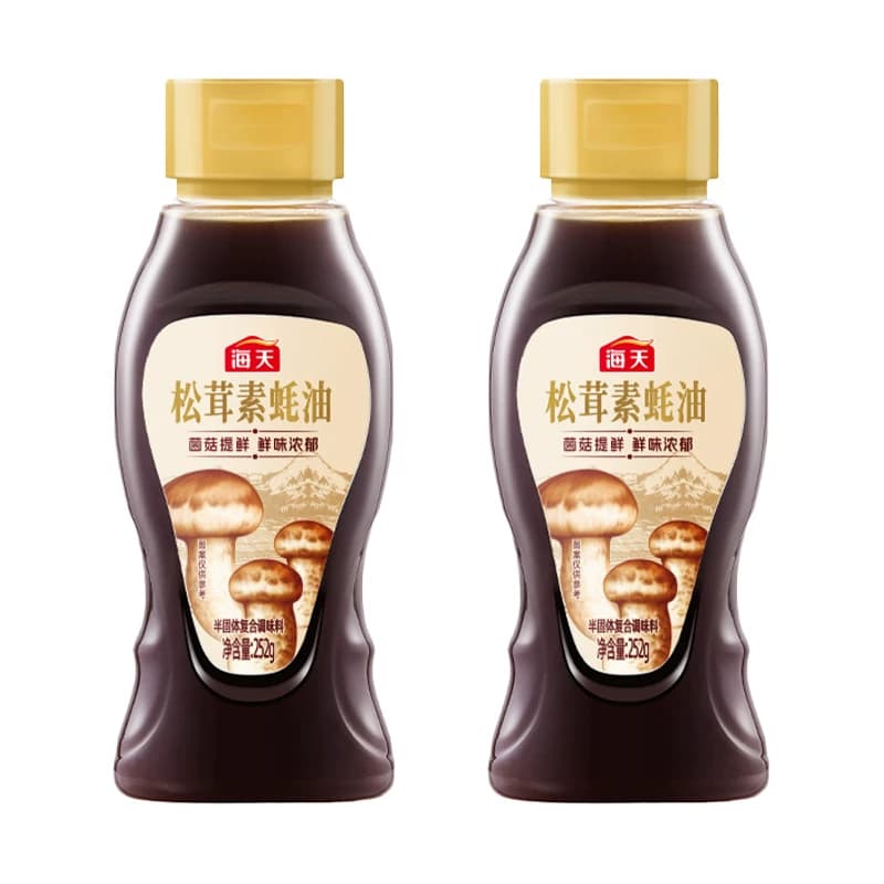 【芭芭农场】海天松茸素蚝油252g*2五大山珍菌菇0脂炒菜凉拌提鲜 - 缩略图2