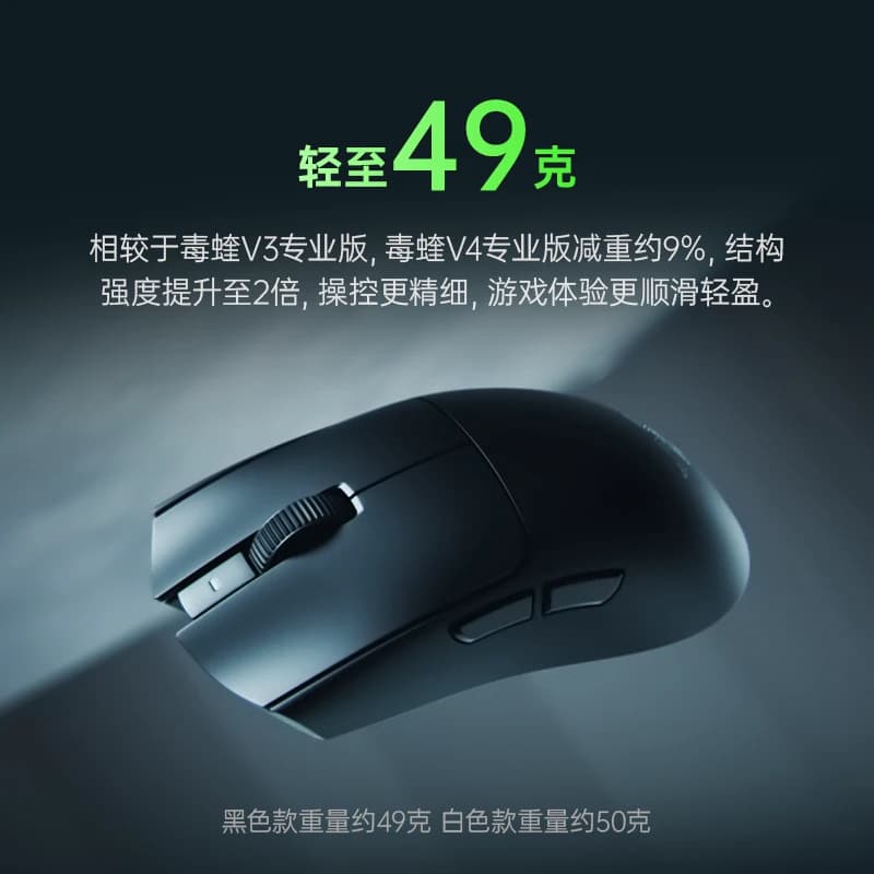 Razer雷蛇毒蝰V4专业版Pro无畏契约FAKER同型CS无线电竞游戏鼠标 - 缩略图2