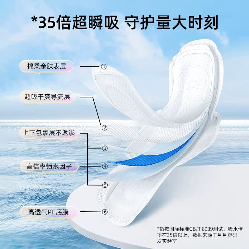 月月舒卫生巾医护消毒级绵绵熊日夜用组合护垫官方正品棉柔姨妈巾 - 缩略图4