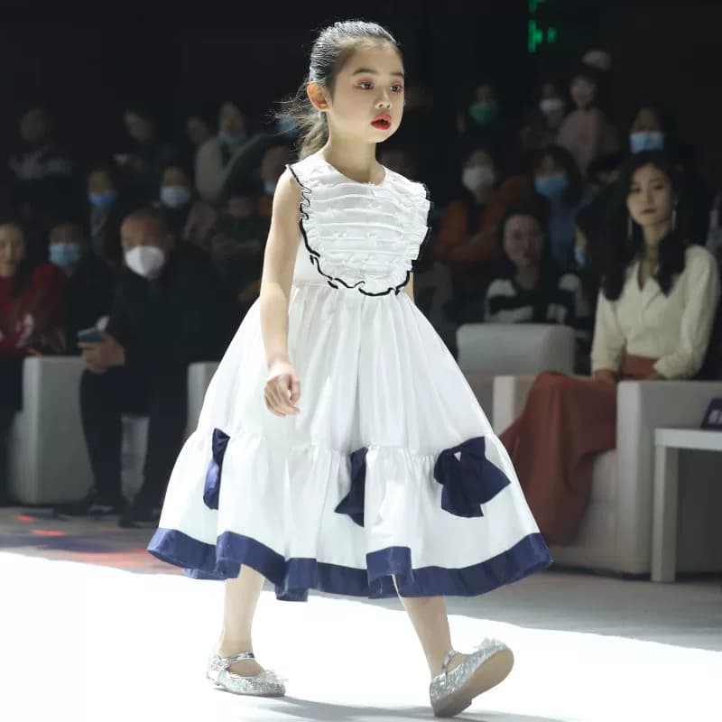 Hanakimi英国赫本风儿童晚礼服女童小提琴高级钢琴表演服宝宝礼物 - 缩略图4