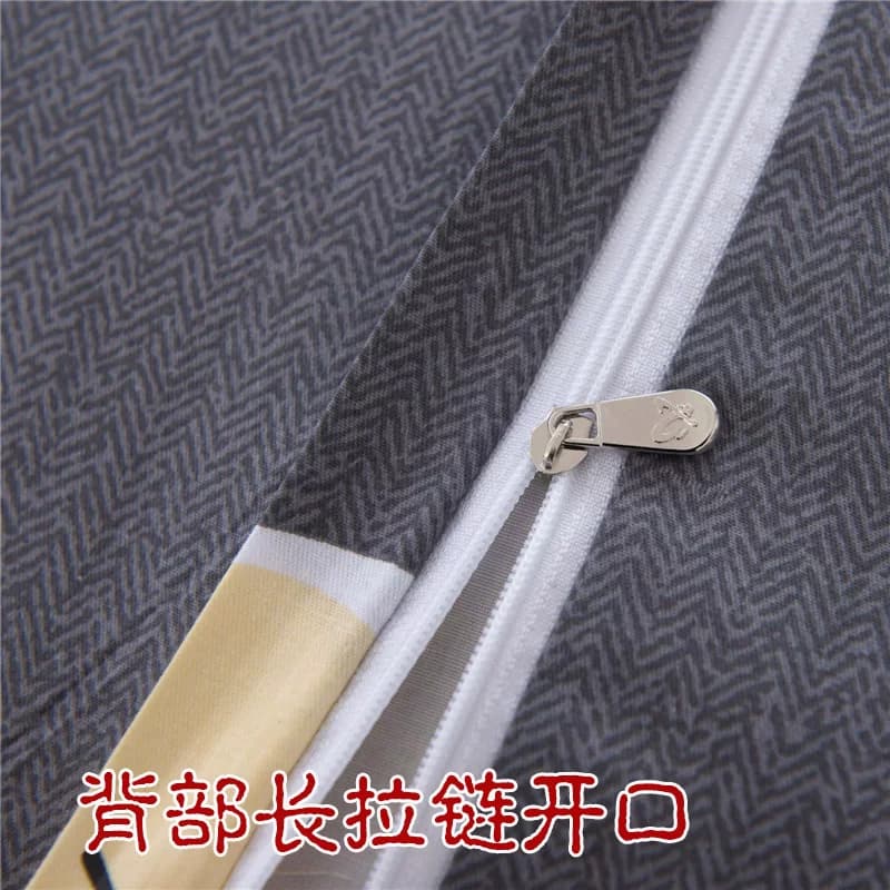 拉链款}1.5米情侣全棉长枕套 100%纯棉双人枕套1.2m 1.8长枕头套 - 缩略图3