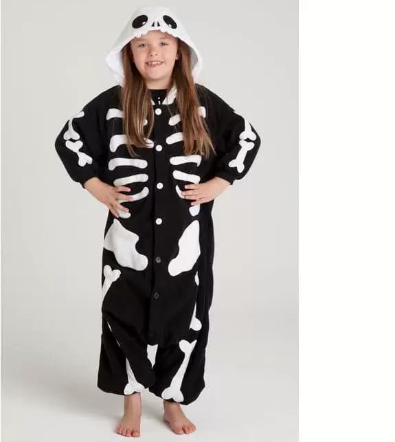 出口外贸儿童恐龙连体睡衣浣熊狐狸骷髅猴成人万圣节演出服onesie - 缩略图3