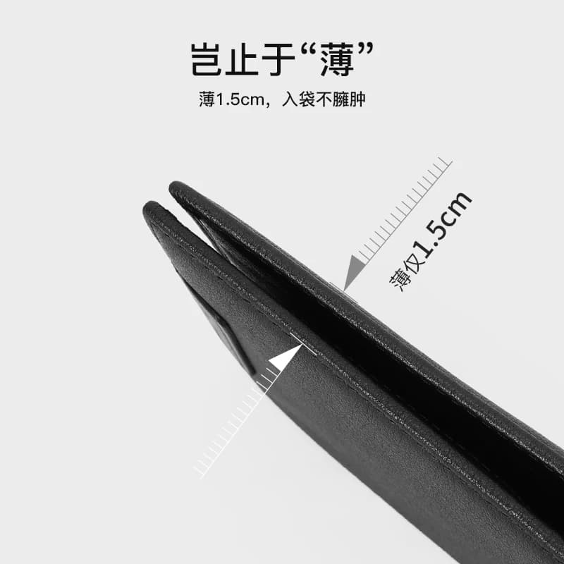 【真皮】皮尔卡丹钱包男士短款牛皮新款商务钱夹男生卡包皮夹子 - 缩略图4