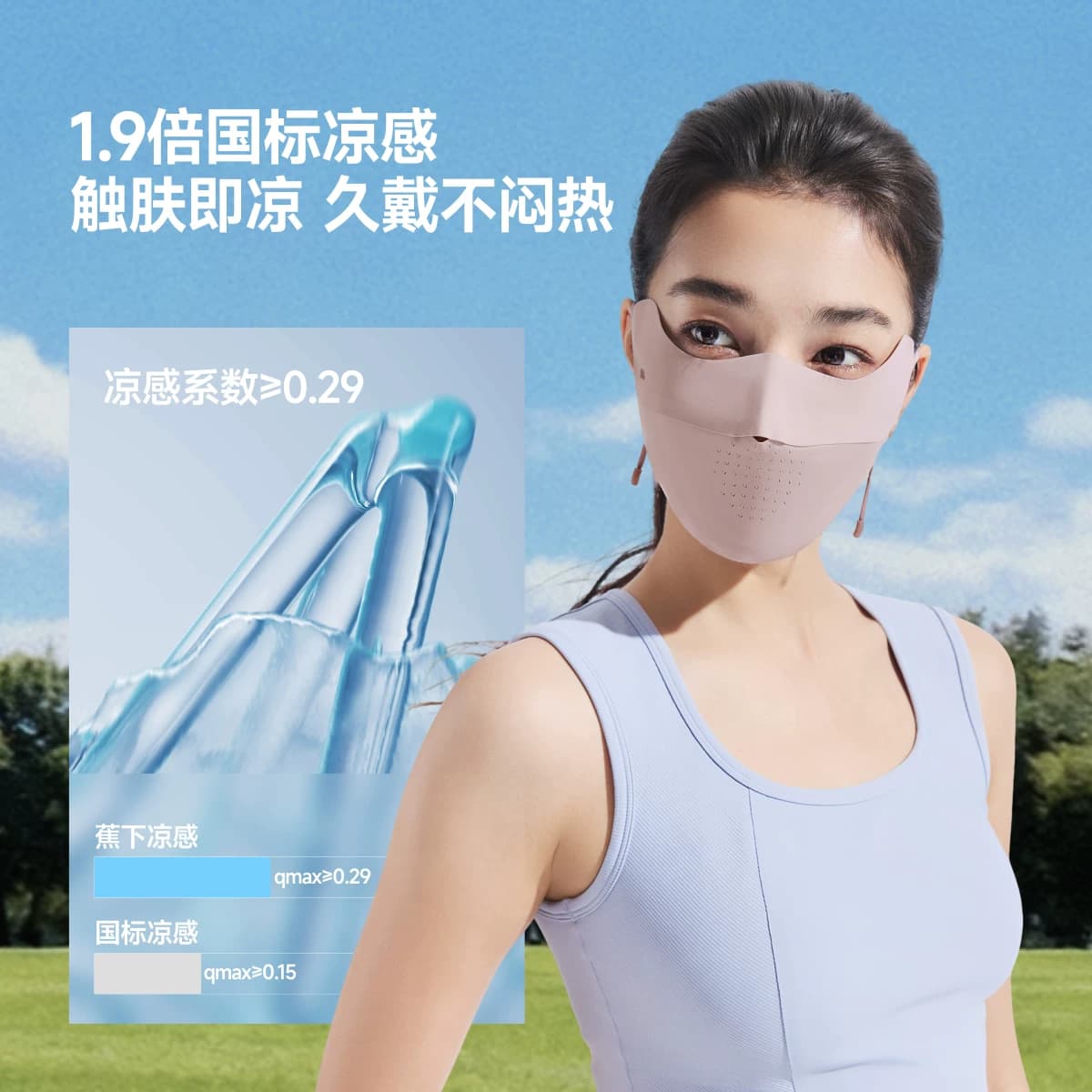 蕉下面膜防晒口罩女防紫外线高颜值遮阳医美轻薄透气骑行冰丝面罩 - 缩略图5