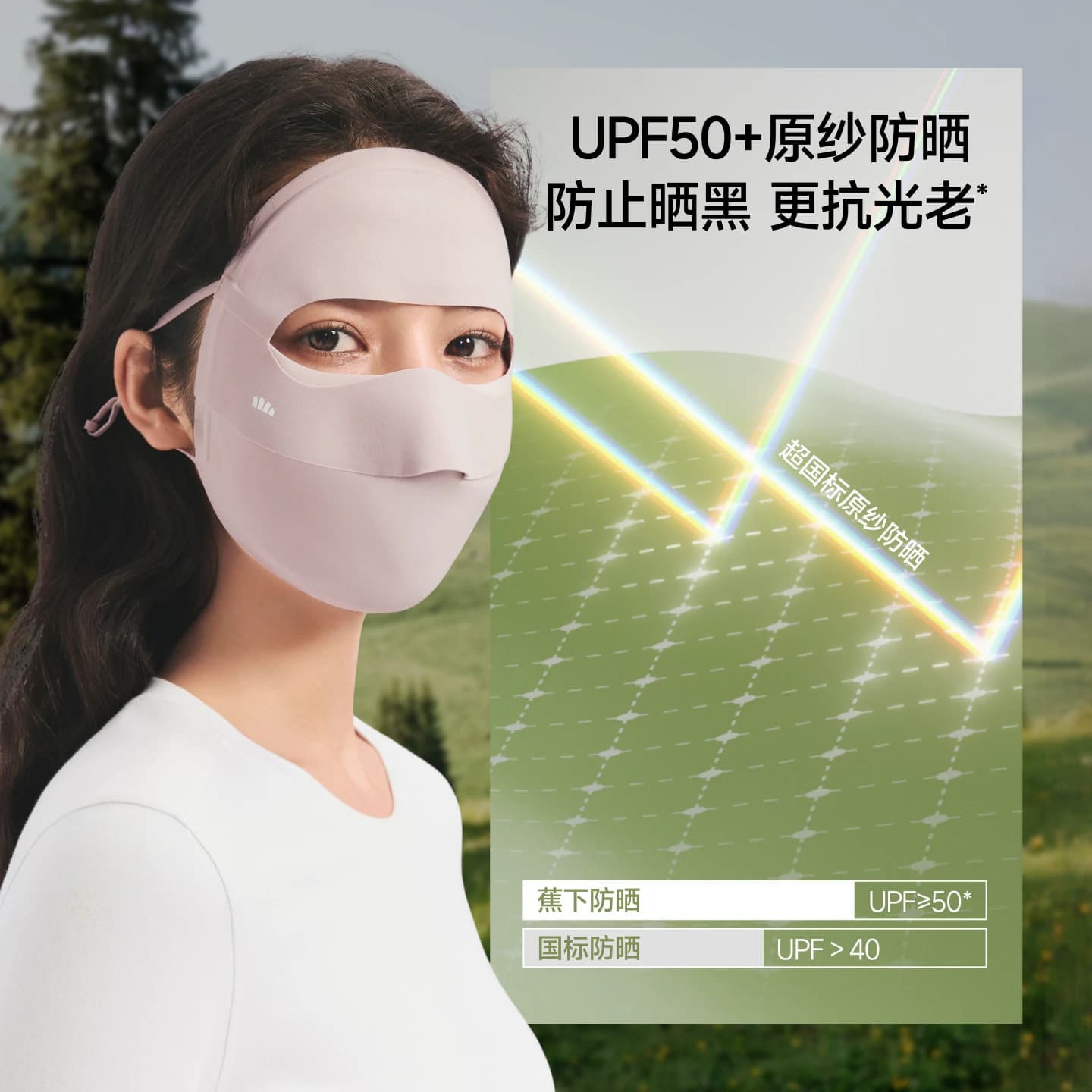 蕉下四季面罩防晒医美防紫外线保湿脸基尼全防护支架防风骑行脸罩 - 缩略图3