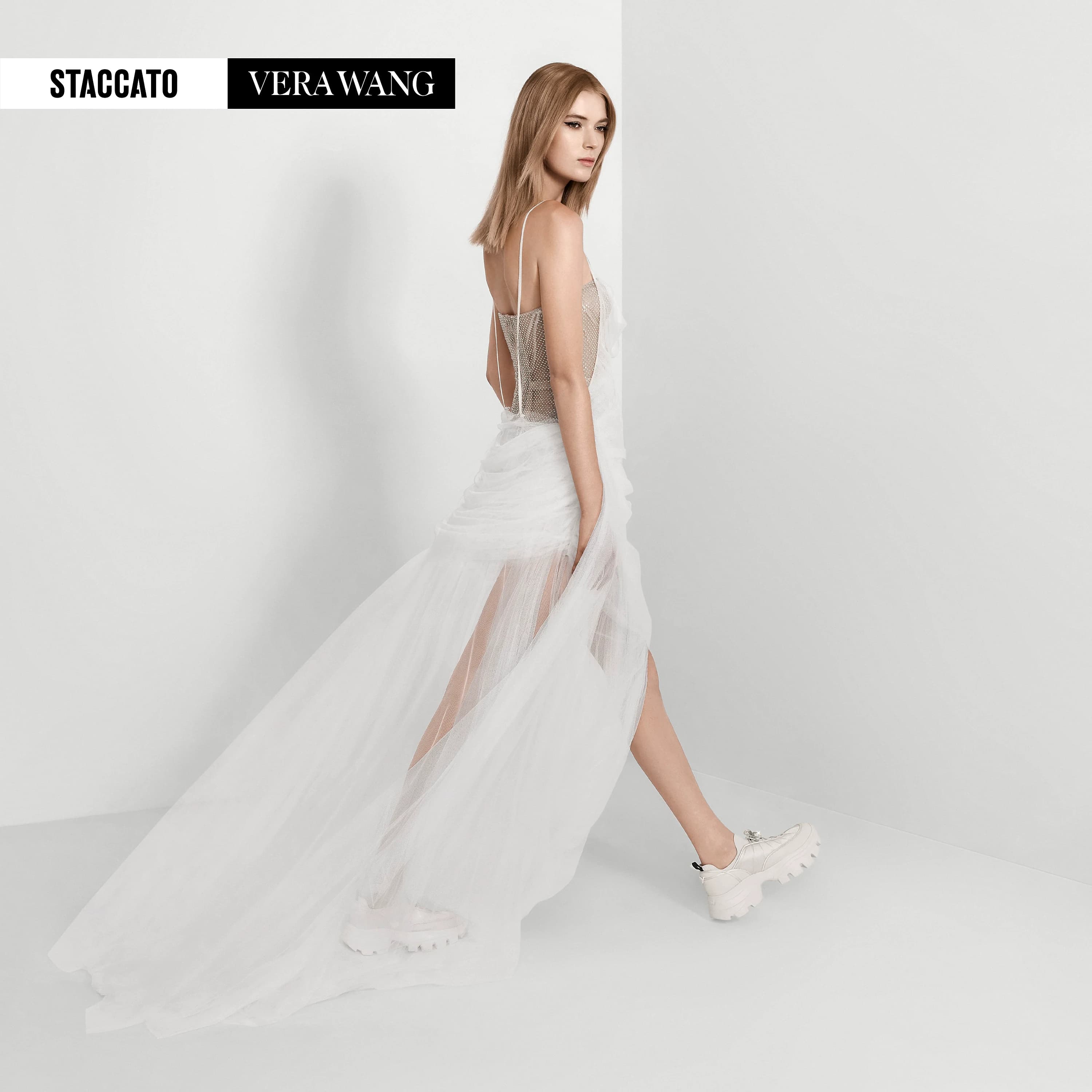 杨幂同款STACCATO×VERA WANG联名系列老爹鞋厚底增高运动休闲鞋 - 缩略图3