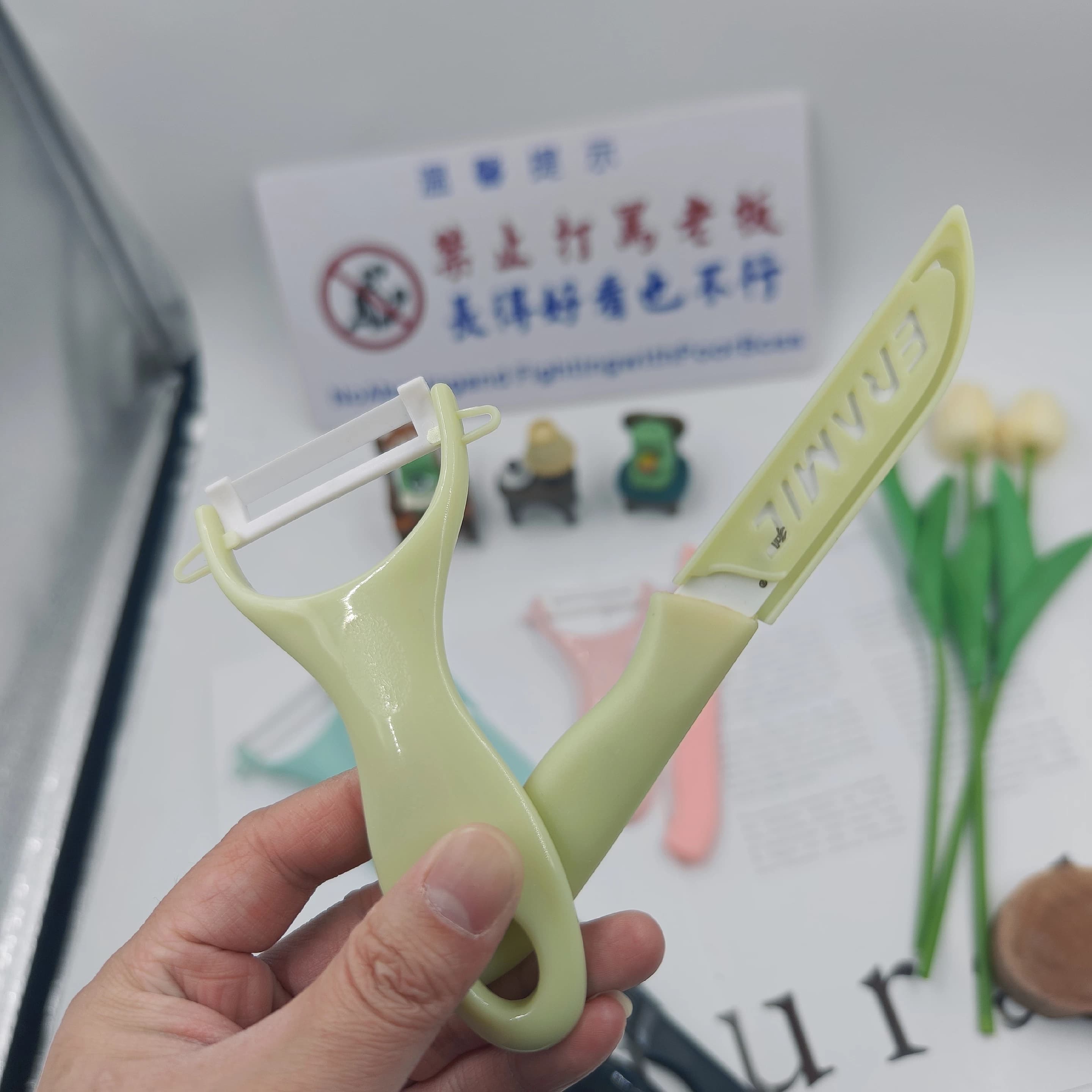 迷你陶瓷水果刀辅食刀削皮器刨家居日用户外便携切蔬果无锈不串味 - 缩略图4