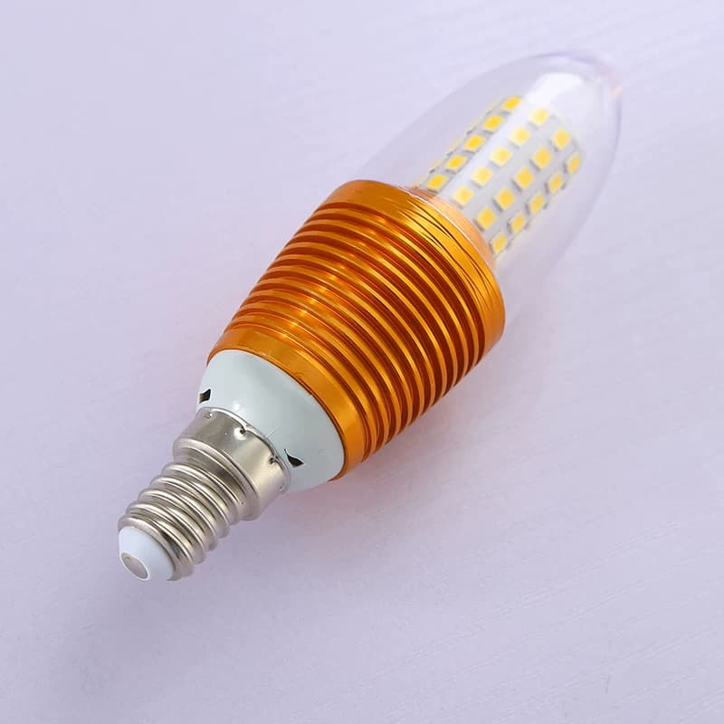 巨祥LED蜡烛灯泡 e14小螺口尖泡5W7W9W12w拉尾水晶吊灯光源节能灯 - 缩略图4