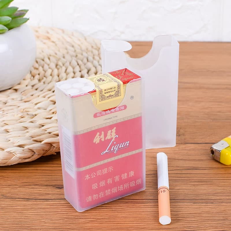 30个软盒硬盒香烟壳套盒多规格软包硬包烟盒优质便携透明塑料烟盒 - 缩略图2