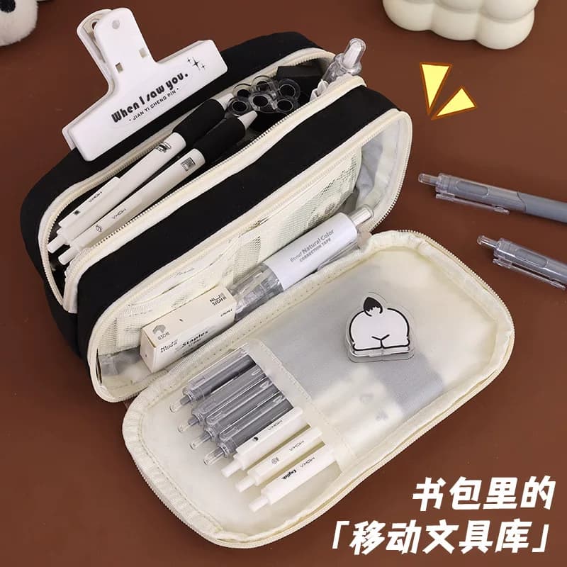 开学季儿童笔袋高颜值大容量小众不撞款小学生铅笔盒卡通文具袋 - 缩略图3