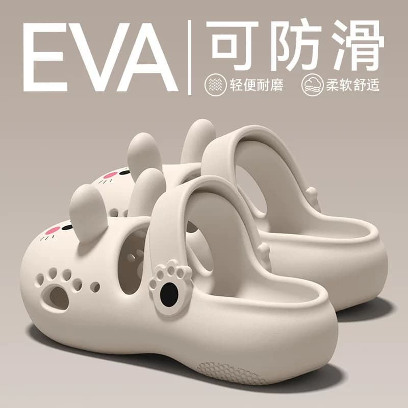 儿童洞洞鞋女童2026新款夏季外穿厚底防滑eva可爱卡通女孩凉拖鞋 - 缩略图3