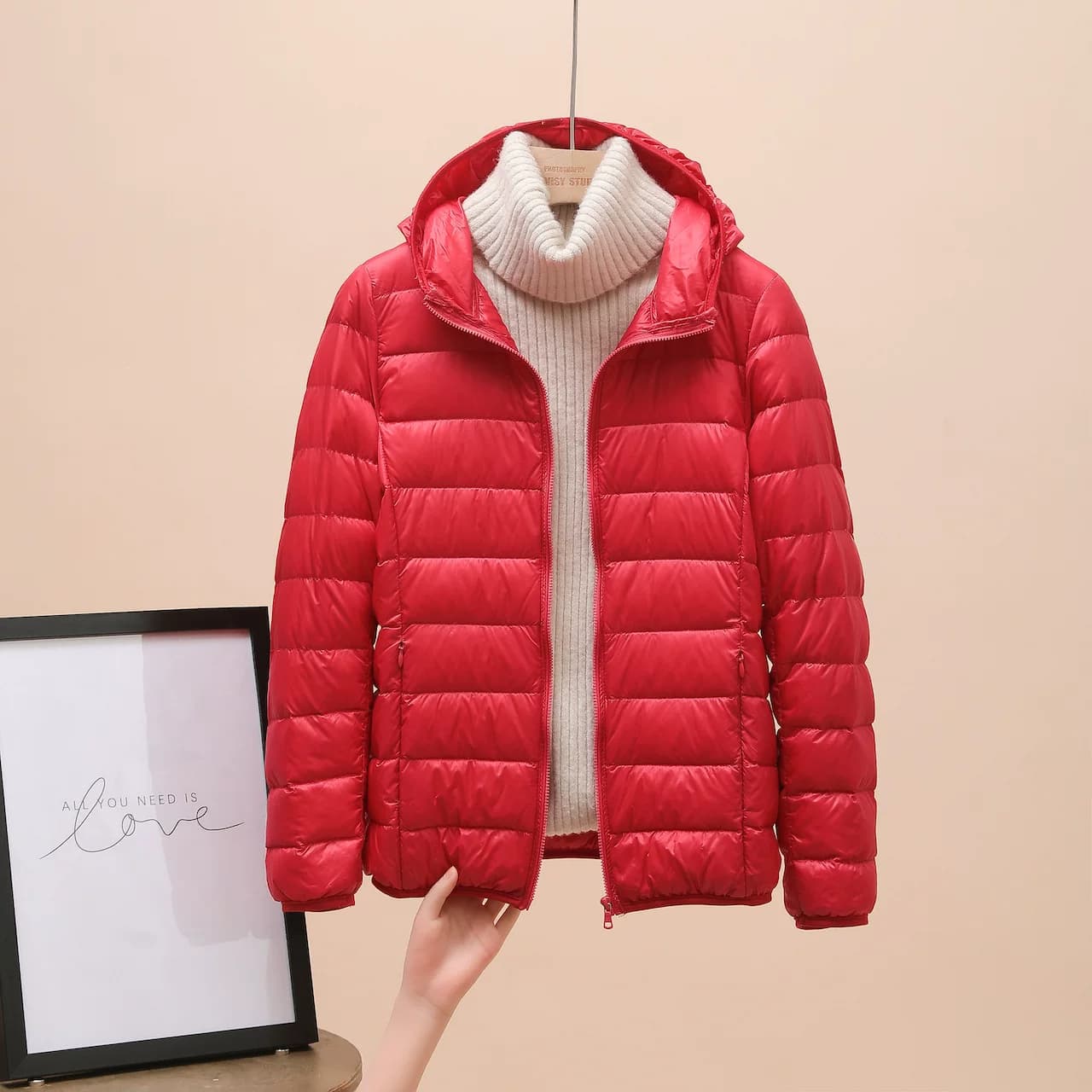 清仓羽绒服女士2026新款短款轻薄加厚保暖修身韩版白鸭绒时尚外套 - 缩略图2