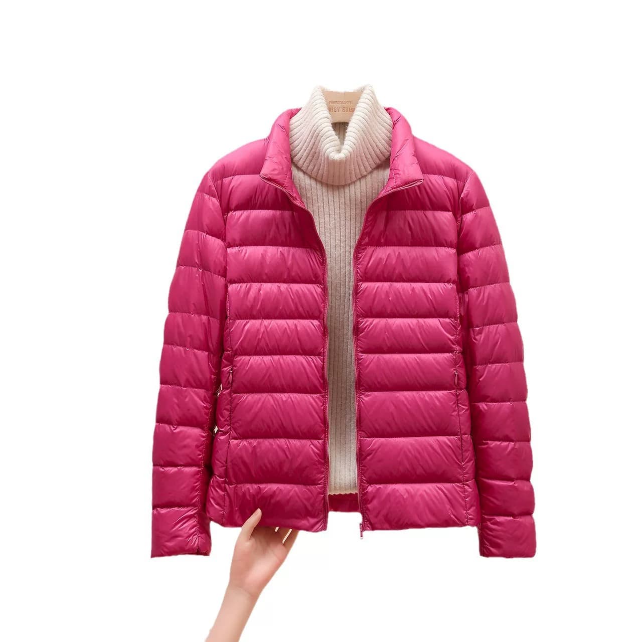 清仓羽绒服女士2026新款短款轻薄加厚保暖修身韩版白鸭绒时尚外套 - 缩略图5