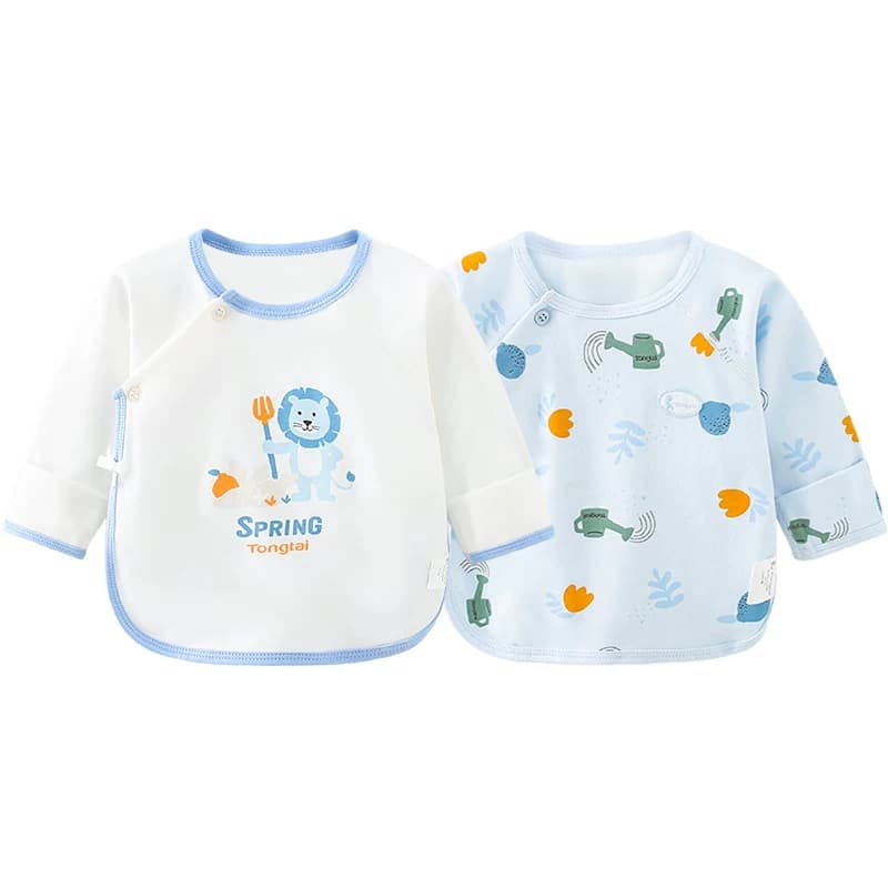 童泰新生婴儿儿衣服半背衣纯棉春秋初生宝宝上衣秋衣和尚服秋冬 - 缩略图5