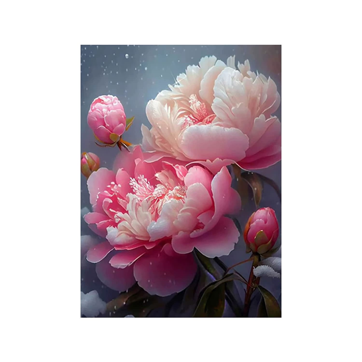 牡丹花卉钻石画满钻新款手工5D点贴粘钻十字绣客厅餐厅简约满钻画 - 缩略图5