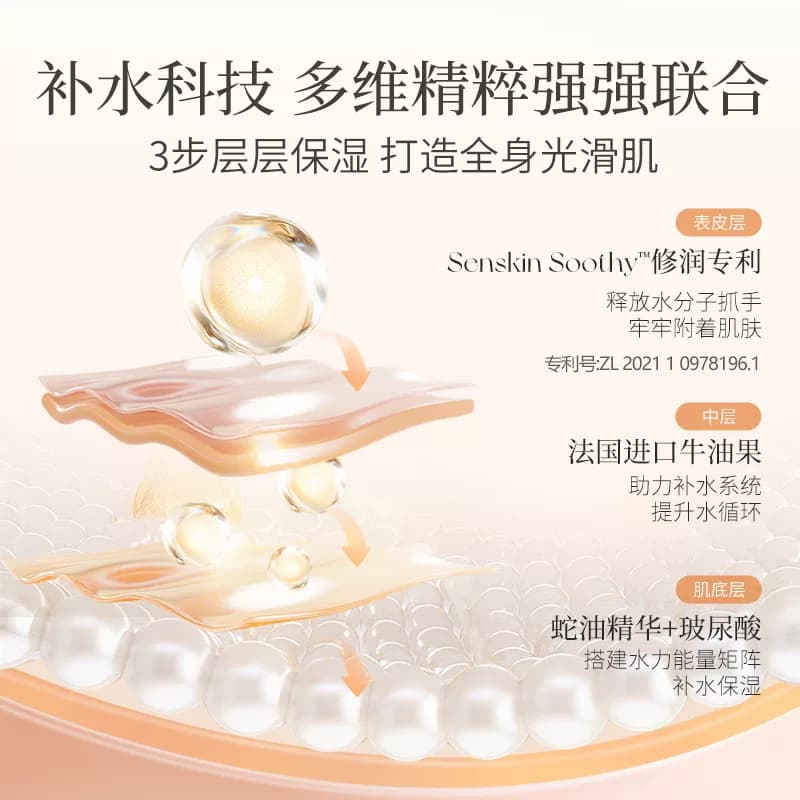 东洋之花蛇油止痒保湿润肤乳身体乳舒缓水润保湿官方旗舰店正品 - 缩略图3