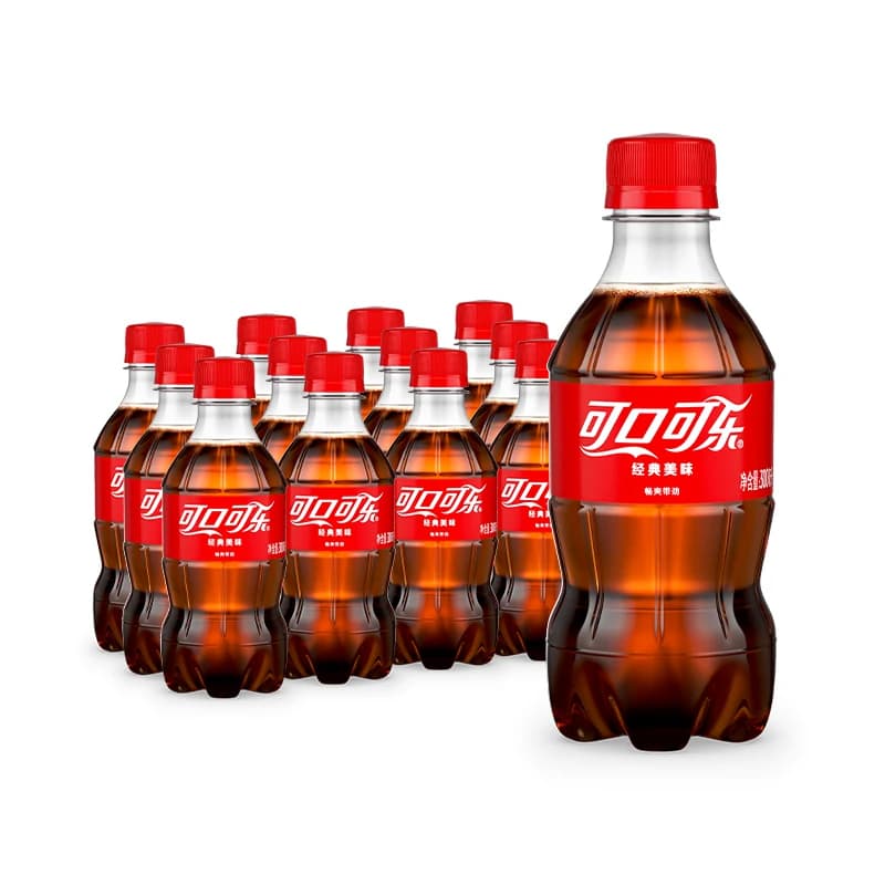 可口可乐经典款迷你碳酸饮料汽水小瓶装解渴办公室水饮300ml*2瓶Z - 缩略图5