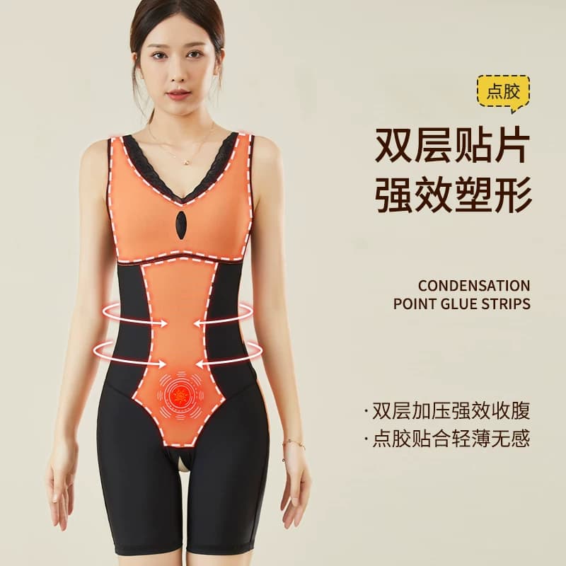免穿带文胸连体塑身衣产后收腹紧身托胸束腰束身提臀收小肚美体衣 - 缩略图2