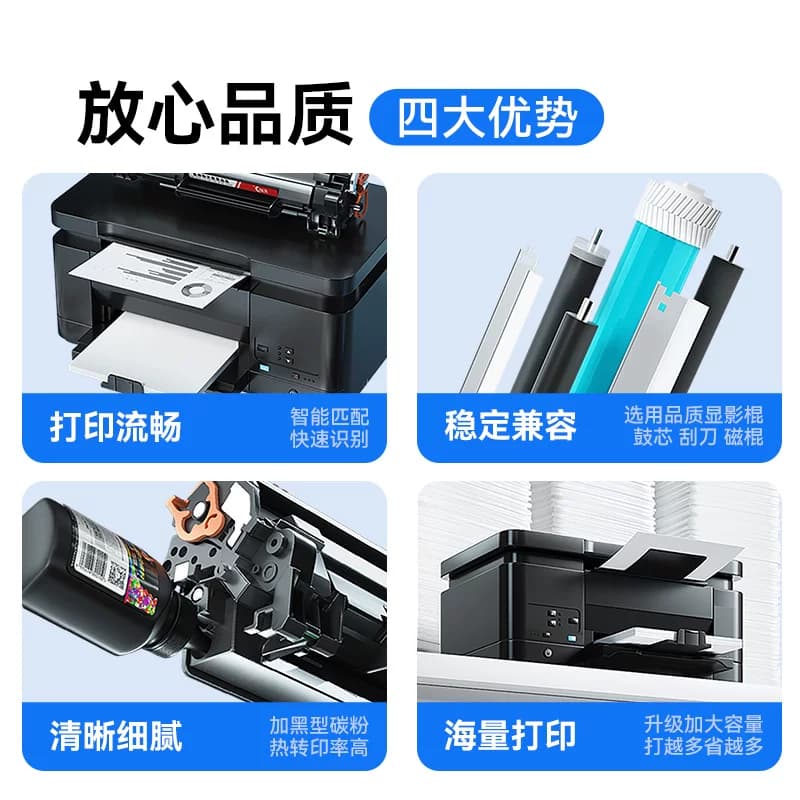彩格适用兄弟B7658DW粉盒Brother DCP-B7658DW打印机硒鼓TN-B020易加粉墨盒 碳粉墨粉DR-B020成像鼓架非原装 - 缩略图4