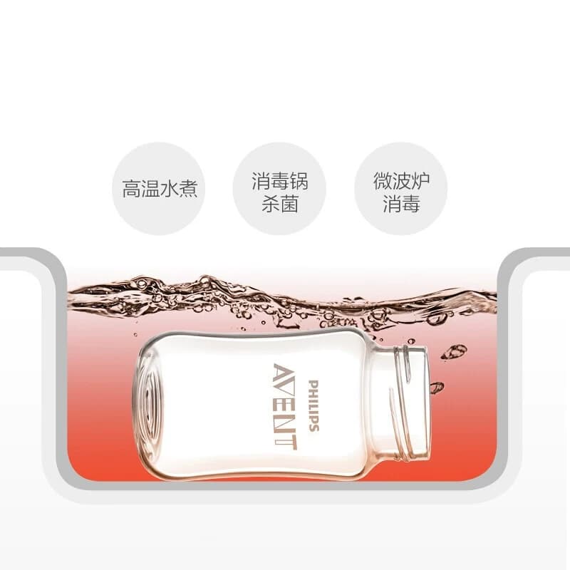 飞利浦新安怡奶瓶配件宽口径125-160-240ML原生顺畅塑料玻璃瓶身 - 缩略图3